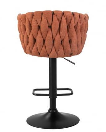Стул барный ДОБРИН ЛЕОН (оранжевая ткань (ЛАР 275-27)) 2 шт / DOBRIN LEON (LAR_6