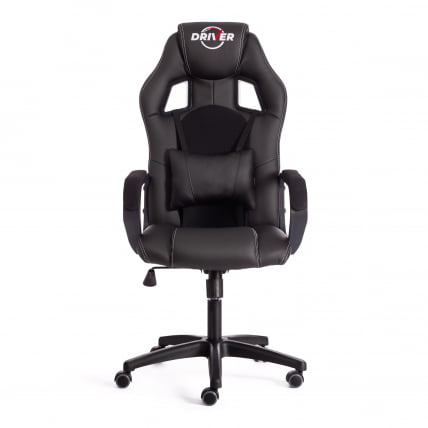 Кресло ДРИВЕР (22) кож/зам/ткань, черный/черный , 36-6/ТВ-11 / DRIVER 36-6/TW-11_4