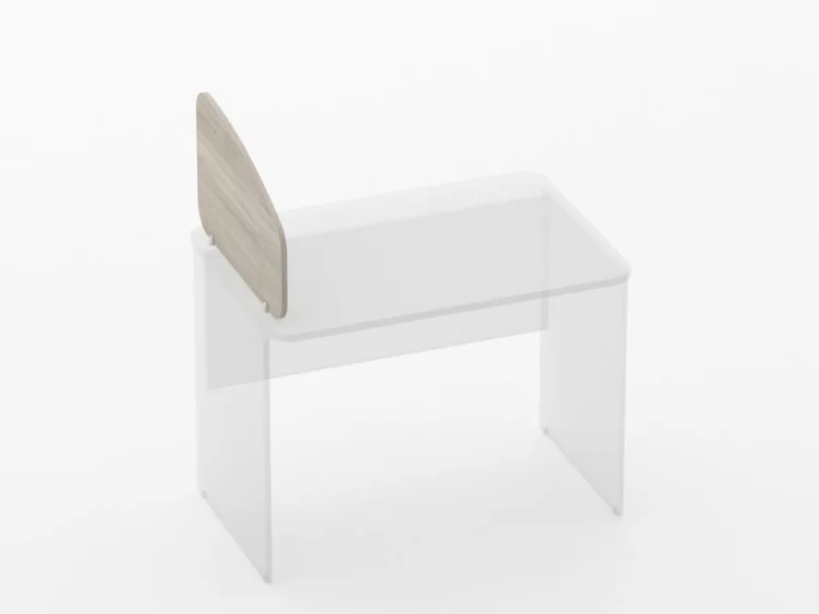 Экран разделительный Глассй 5.12.06 Дуб сантана светлый / Glassy_1