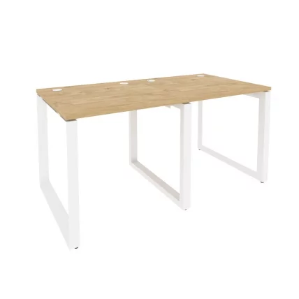 Рабочая станция на О-образном м/к ОНИКС О.МО-РС-2.0.8 Тиквуд Светлый/Белый / ONIX O.MO-RS-2.0.8_0