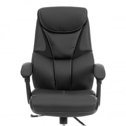Кресло руководителя Камбридге металБЛ кож/зам/ткань, черный/черный, 36-6/11 / Cambridge metalBL_6