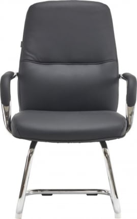 Кресло для посетителей Еверпроф Веста CФ Экокожа Черный / Everprof Vesta CF_1