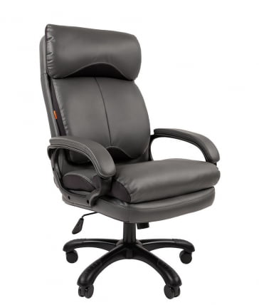 Кресло руководителя CХАИРМАН 505 НЕВ экокожа Серый / CHAIRMAN NEW_0