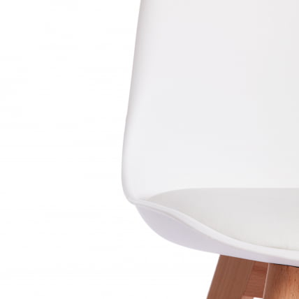 Стул ТУЛИП (мод. 73) / 1 шт. в упаковке дерево/пластик/ПУ, 48.5*52.5*83cм, белый / TULIP (mod. 48.5*52.5*83cм,_7