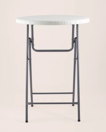 Стол круглый Кейт коктейльный Белый_3