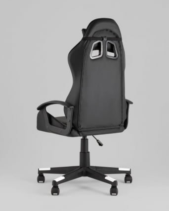 Кресло спортивное ТопЧаирс Варден черно-белый / TopChairs Warden_6