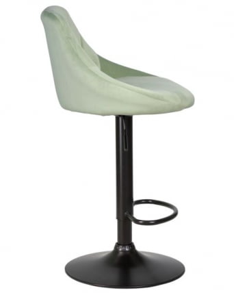 Стул барный ДОБРИН ЛОГАН БЛАCК (мятный велюр (МДЖ9-87)) 2 шт / DOBRIN LOGAN BLACK (MJ9-87))_3