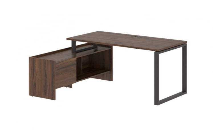 Стол с тумбой ЕДИС ЕКCТ 17814 Дуб Денвер темный Мокко / EDIS EQCT_0