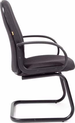 Кресло для посетителя CХАИРМАН 279 В (В) ДжиПи (ДЖП) черно-серый / CHAIRMAN (V) (JP)_2