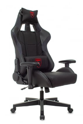 Кресло игровое ЗОМБИЕ Тхундер 1 черный/карбон / ZOMBIE Thunder_0