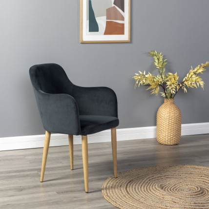 Кресло Ледгер К Диаг грей/нат.дуб / Ledger Diag grey/нат.дуб_4