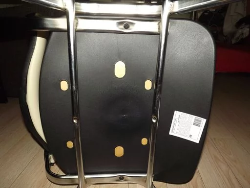 Стул для посетителей Исо CФ-001 хром кожзам Бежевый / Iso CF-001_11