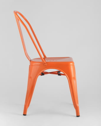 Стул ТОЛИКС с высокой спинкой Оранжевый глянцевый / TOLIX_3