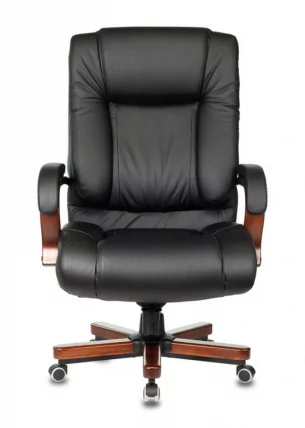 Кресло руководителя Бюрократ Т-9925ВАЛНУТ Черный / T-9925WALNUT_1