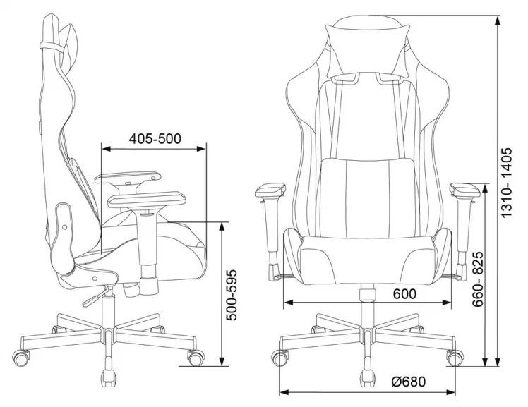 Геймерское кресло Зомбие ВИКИНГ ТАНК БЛУЕ / Zombie VIKING TANK BLUE_13