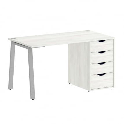 Стол письменный ХОМЕ ОФФИCЕ ВР.СП-3-138.4.А Снежная Платина/Серый металл / HOME OFFICE VR.SP-3-138.4.A_0