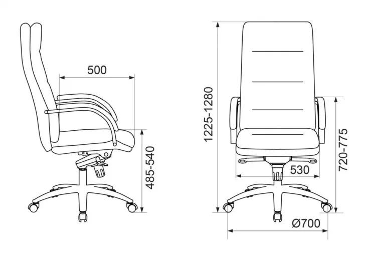 Кресло руководителя Бюрократ Т-9927СЛ Черный / T-9927SL_5