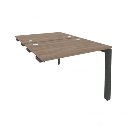 Стол-приставка двойной на П-образном м/к к опорным элем. ОНИКС О.МП-Д.СПР-1.7 Дуб Аризона/Антрацит / ONIX O.MP-D.SPR-1.7_0