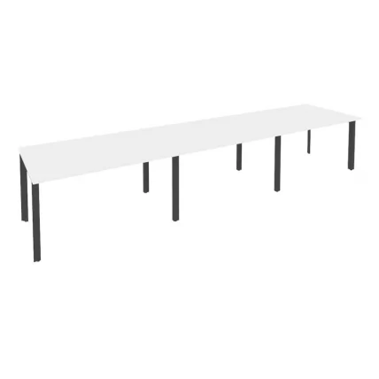 Стол переговорный (3 столешницы) ОНИКС О.МП-ПРГ-3.3 Белый Бриллиант/Антрацит / ONIX O.MP-PRG-3.3_0