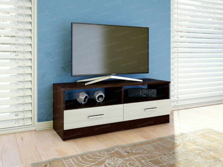 Тумба ТВ 1 Ясень шимо темный/Ясень шимо светлый / TV_0