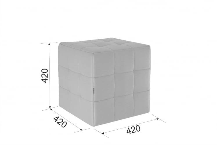 Пуф Рубик ПМ-003.1 крем (экокожа) / PM-003.1_1