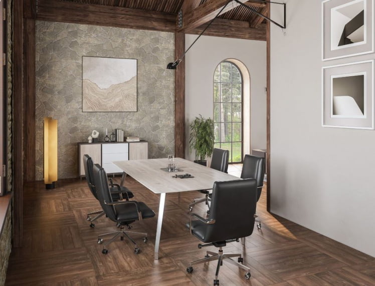 Стол для переговоров Сирио СР.104.ДН.ПЛ Дуб Тоскана / Sirio SR.104.DN.PL_1