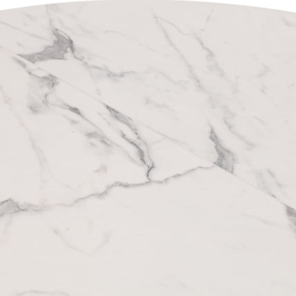 Стол МАНЗАНА ЛДСП/ХПЛ/металл, 100 х 100+30 х 75 см, Мрамор светлый/белый / MANZANA ЛДСП/HPL/металл,_8