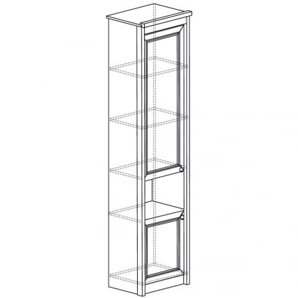 Шкаф многоцелевой Флоренция 643 Дуб Гарвард_1