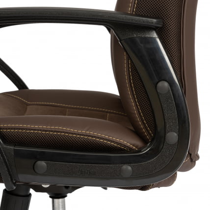 Кресло ИНТЕР (24) кож/зам/флок/ткань, коричневый, 36-36/6/ТВ-24 / INTER 36-36/6/TW-24_7