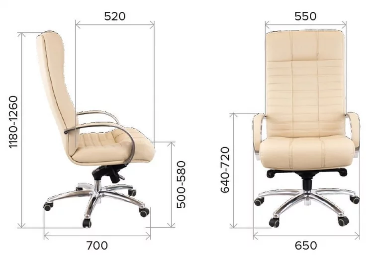 Кресло руководителя Атлант АЛ М экокожа Черный / Atlant AL M_4