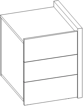Тумба мобильная 3 ящика правая Чарисма CХМП3Д прав Орех лион / Charisma CHMP3D_0