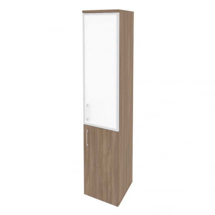 Шкаф высокий узкий правый ОНИКС О.СУ-1.2Р(Р) вхите Дуб Аризона / ONIX O.SU-1.2R(R) white_0