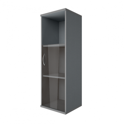 Шкаф средний узкий правый Рива А.СУ-2.2 Пр Серый / Riva_0
