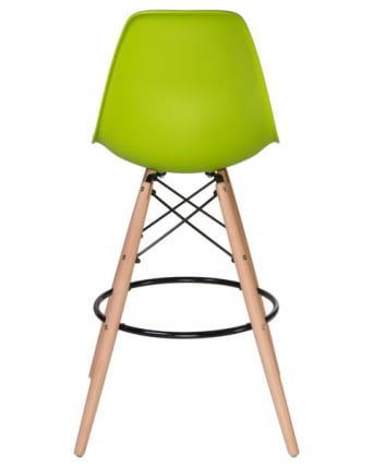 Стул барный ДОБРИН ДСВ БАР (ножки светлый бук, цвет сиденья салатовый (Г-08)) 2 шт / DOBRIN DSW BAR (G-08))_5