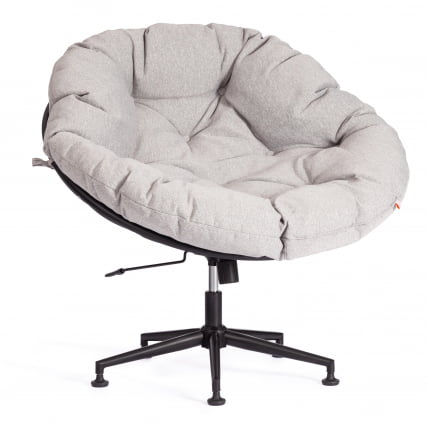 Кресло CЛОУДЕ рогожка/металл, 97х98х90-96см, серо-бежевый, 3М 16/2 / CLOUDE 3M_0