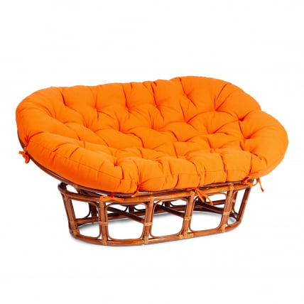 Диван МАМАСАН/МАМАСАН 23/02 В /с подушкой/ подушка 182х119 см, 169х102х80 см, Когнаc (коньяк), ткань, оранжевый, С 23 / MAMASAN/МАМАСАН W Cognac_0