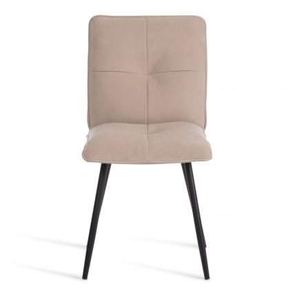 Стул обеденный Свеет флок , 46х55х88, бежевый/черный, 7 / Sweet_4