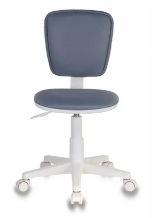 Кресло детское Бюрократ CХ-В204НКС (пластик белый) Серый 15-48 / CH-W204NX_1
