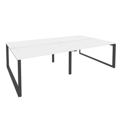 Рабочая станция на О-образном м/к ОНИКС О.МО-Д.РС-4.3.8 Белый Бриллиант/Антрацит / ONIX O.MO-D.RS-4.3.8_0