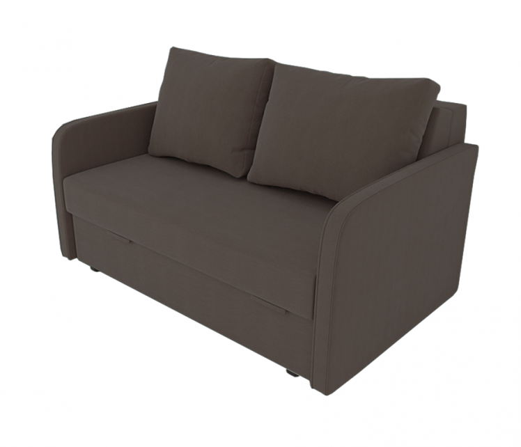 Диван Классик с подлокотниками (Берхоусе) Цвет фасада: Коричневый Велюто 23; Тип: Прямой; Материал фасада: Металл/Велюр / (Berhouse)_0