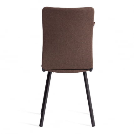 Стул обеденный Ла Роуссе ткань рогожка, 49х50х93, коричневый/черный, 3М7-147 / La Rousse_3