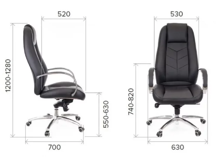 Кресло руководителя Дрифт Лукс М экокожа Коричневый / Drift Lux M_3