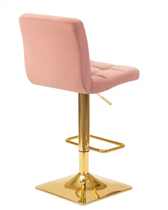 Стул барный ДОБРИН ГОЛДИЕ Пудрово-розовый велюр МДЖ9-32 / DOBRIN GOLDIE MJ9-32_3