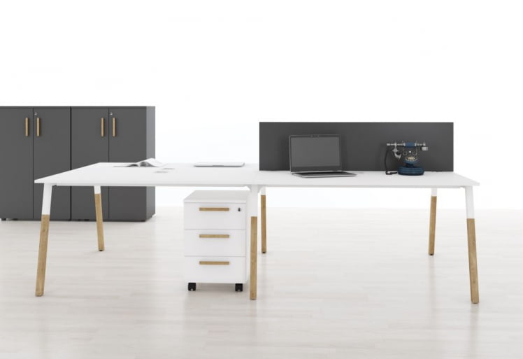 Рабочая станция Форта ФИВСТ 1113 Белый премиум Дуб Гамильтон / Forta FIWST_1