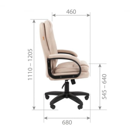 Кресло руководителя CХАИРМАН ДОМ (Хоме) 668 ЛТ (ЛТ) Бежевый / CHAIRMAN (Home) (LT)_6