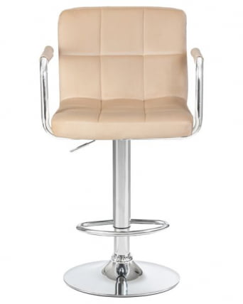 Стул барный ДОБРИН КРУГЕР АРМ (бежевый велюр (МДЖ9-10)) 2 шт / DOBRIN KRUGER ARM (MJ9-10))_6