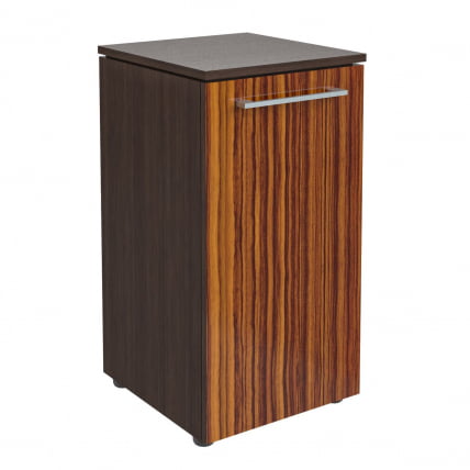 Шкаф колонка с глухой малой дверью МЛC 42.1 Макассар/Венге Магия / MLC_0