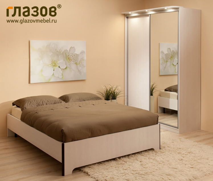 Кровать ЭКО композиция 3 ЭКО Дуб сонома_0