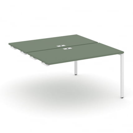 Двойной стол-приставка к опорным тумбам/шкафам CОНCЕПТ CН.ДСПР-001 Кобо Белый / CONCEPT CN.DSPR-001_0