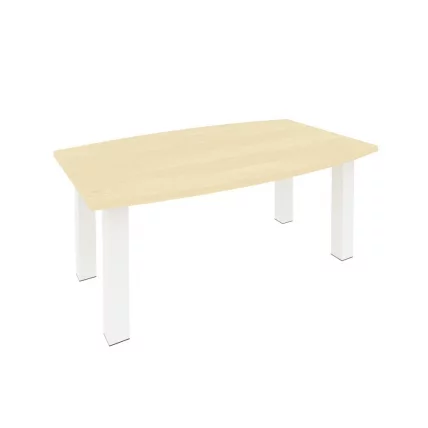 Стол переговорный Фирст КПРГ-2 Клен/Белый металлик / First KPRG-2_0